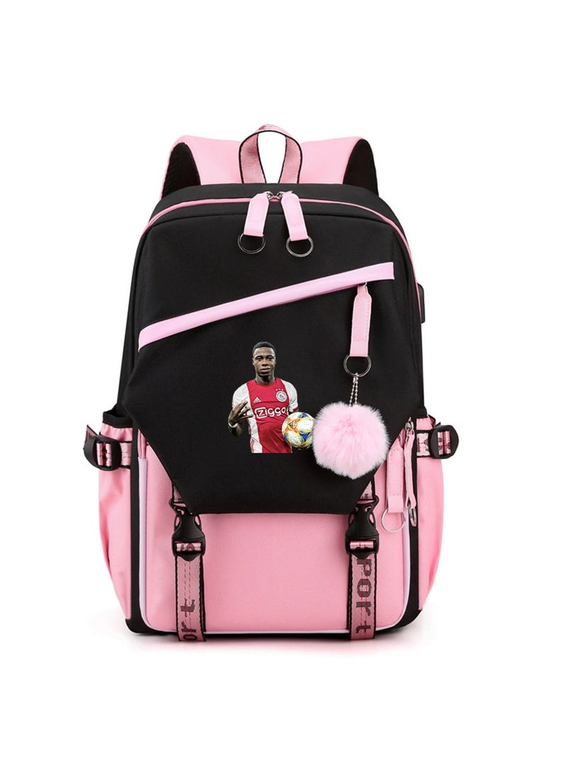 Student creative pattern backpack three-piece set 3D butterfly series men's and women's large-capacity computer backpack combination,21- Three-piece set - 4 - 253 - 24 - 10 - Image 1