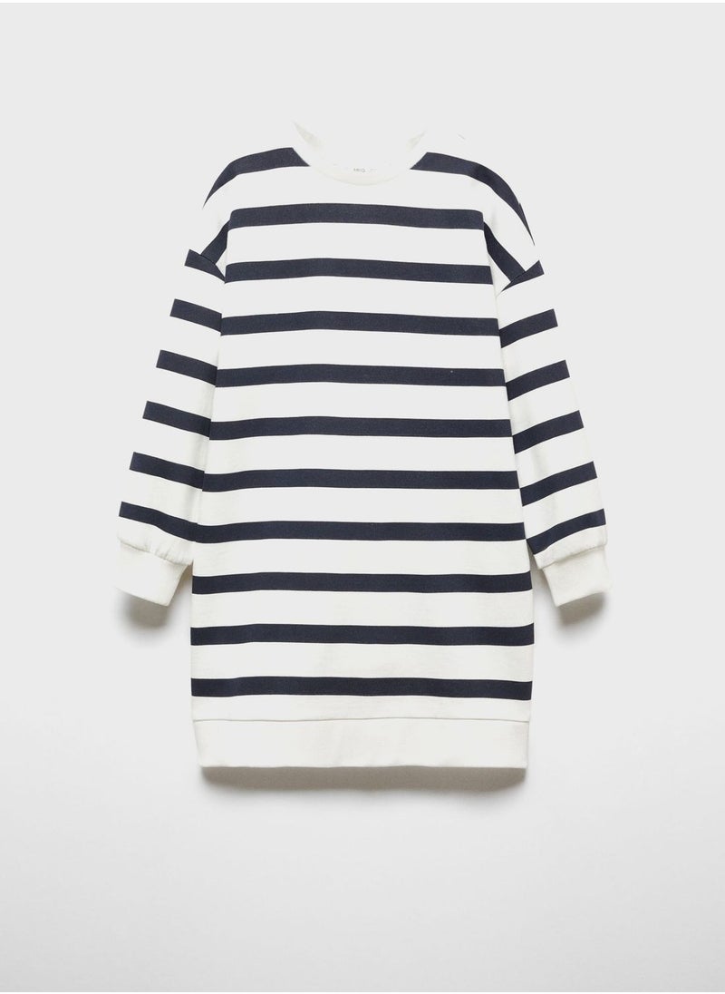 MANGO - Kids Striped Dress - Image 1