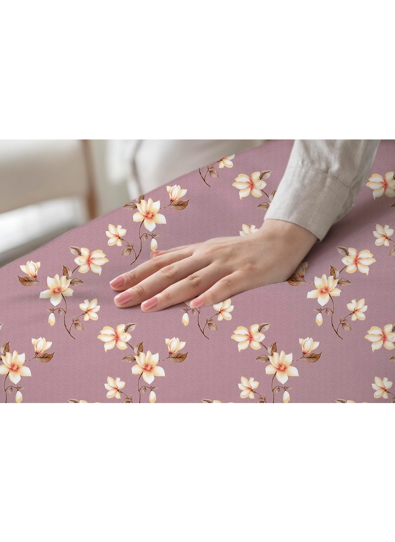 DREAMLET DREAMLET Premium Cotton Flat Double Bedsheets with 2 King Size Pillow Covers Double Bed Breathable Wrinklefree Ultrasoft Supersoft 220TC Flat Purple Yellow  - Image 4