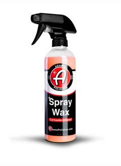 Adam's Polishes Spray Wax 16oz - Premium Infused Carnauba Car Wax Spray For Shine, Polish & Top Coat Paint Protection | Car Wash Enhancer & Clay Bar Lubricant | Car Boat Motorcycle RV Detailing  - Image 1