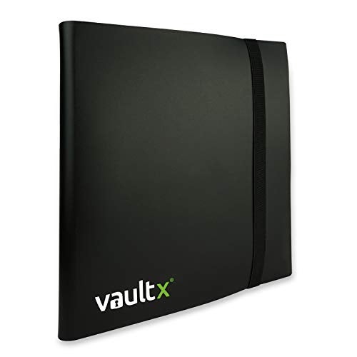 Vault X 12 Pocket Standard Strap Binder, Holds 480 Trading Cards in 20 Side-Loading Pages (Black) - Image 3