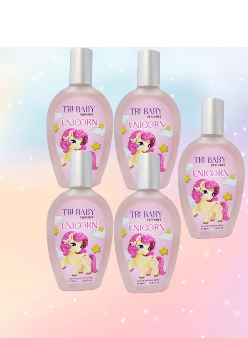UNICORN 5 Pieces Unicorn Tri Baby Perfume 85 Ml EDP - Image 1