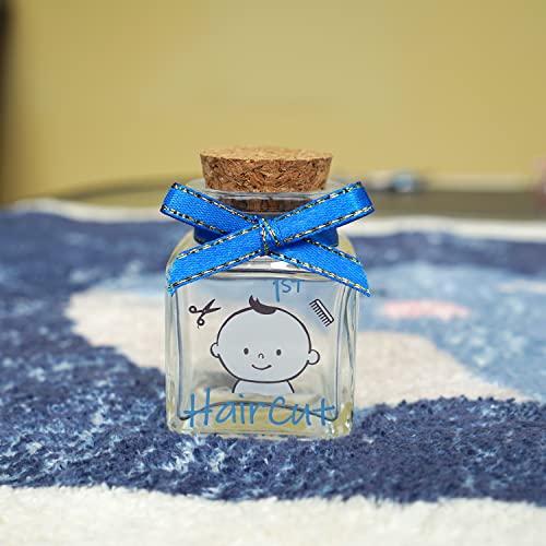 HAMUIERS First Haircut Keepsake Holder, First Curl Keepsake Box for Kids Baby Keepsake Box Baby Shower for Babies to Keep The Childhood Memory - Boy - Image 5