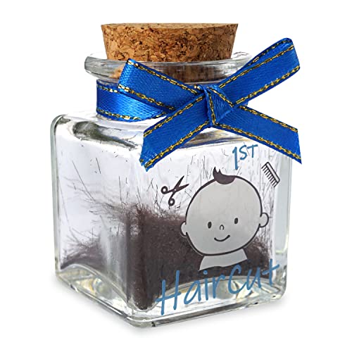 HAMUIERS First Haircut Keepsake Holder, First Curl Keepsake Box for Kids Baby Keepsake Box Baby Shower for Babies to Keep The Childhood Memory - Boy - Image 2