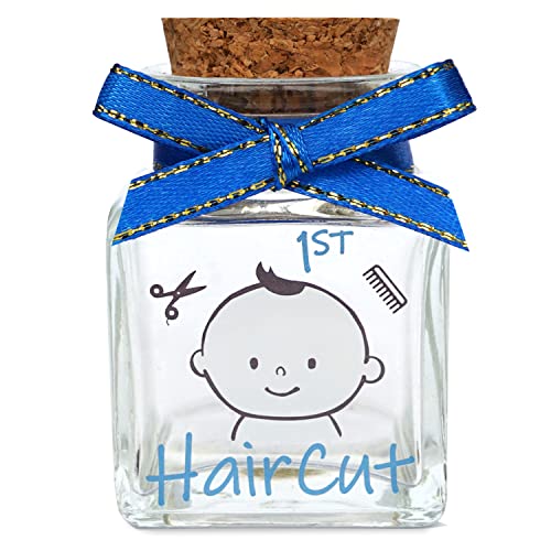 HAMUIERS First Haircut Keepsake Holder, First Curl Keepsake Box for Kids Baby Keepsake Box Baby Shower for Babies to Keep The Childhood Memory - Boy - Image 1