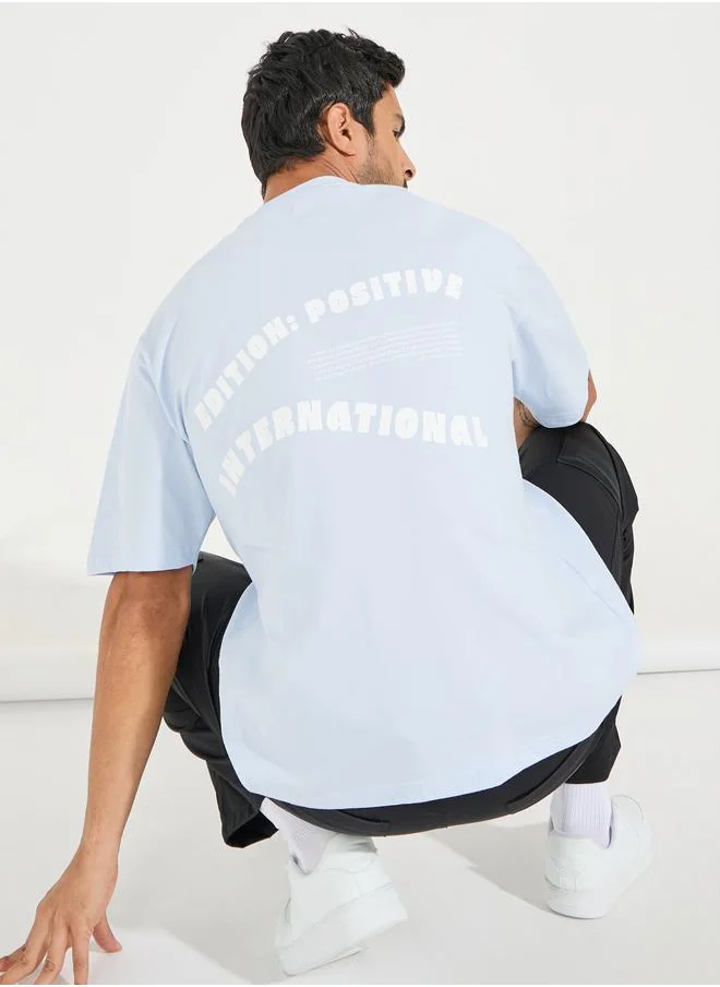 Styli Oversized Back Print Jersey T-Shirt