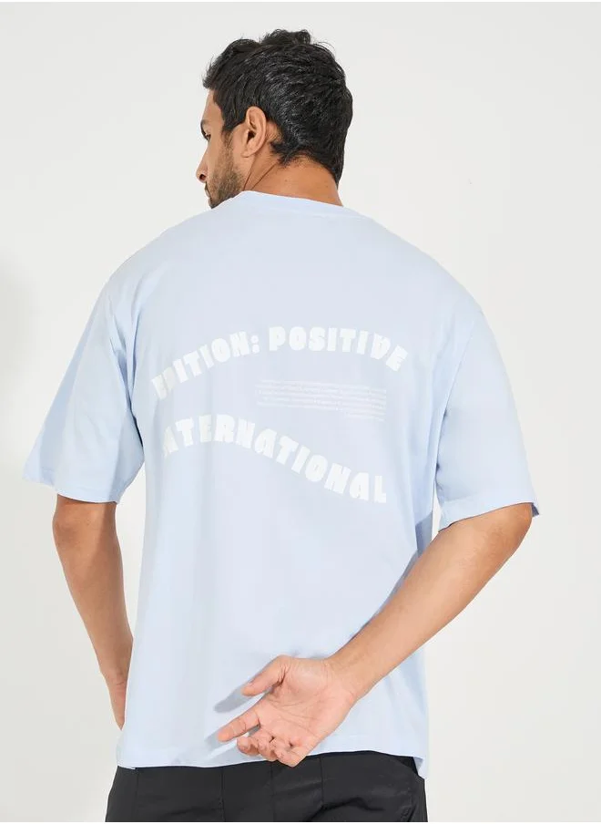 Styli Oversized Back Print Jersey T-Shirt
