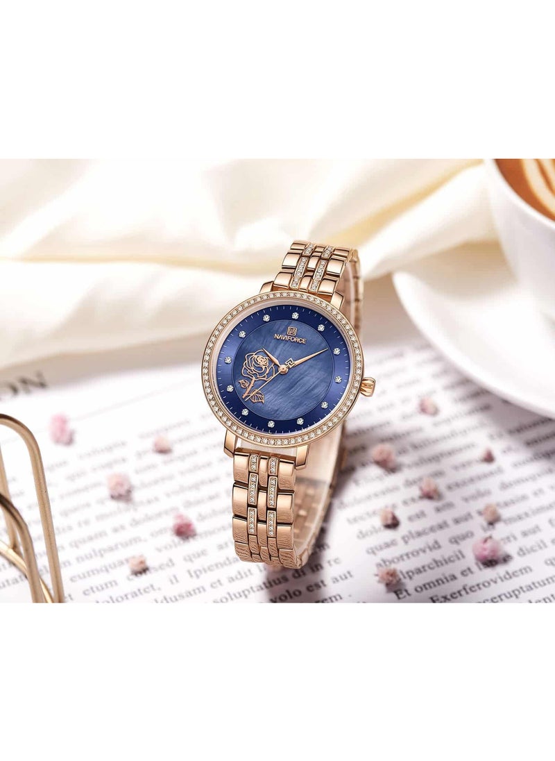 NAVIFORCE Naviforce Watch For Women NF5017-RG-BE  - Image 4