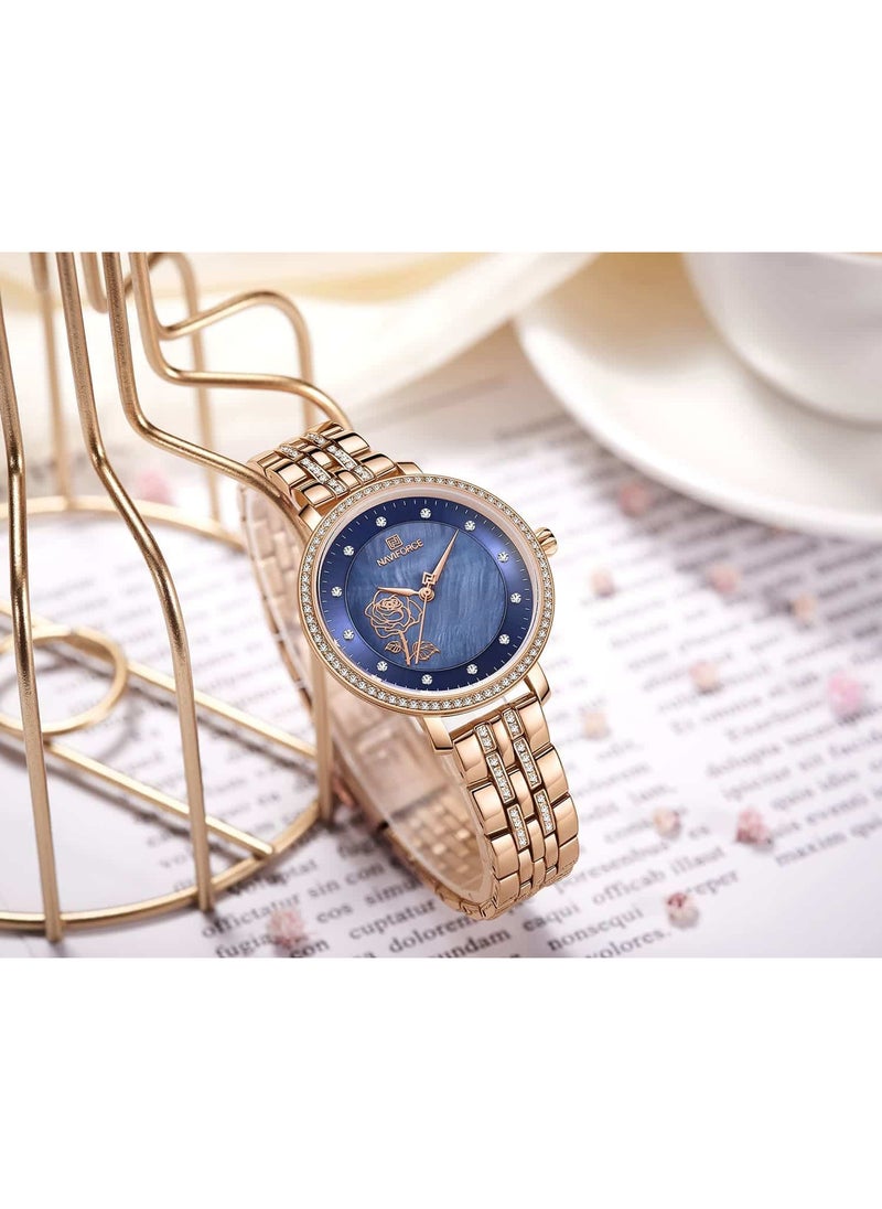 NAVIFORCE Naviforce Watch For Women NF5017-RG-BE  - Image 5