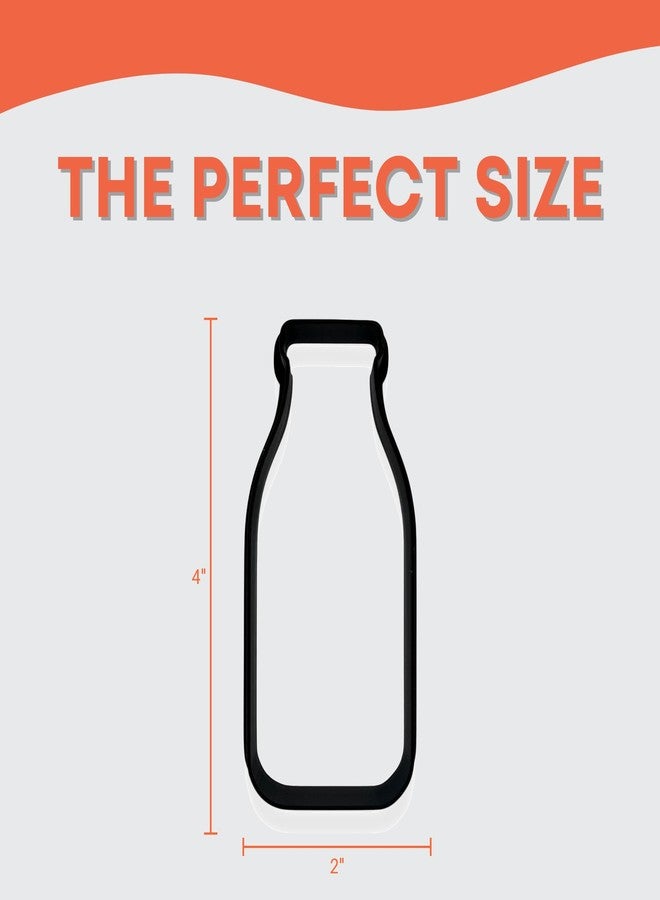 Bundle of Fun Milk Bottle Cookie Cutter with Easy Push Design (4.5 inches) - Image 2
