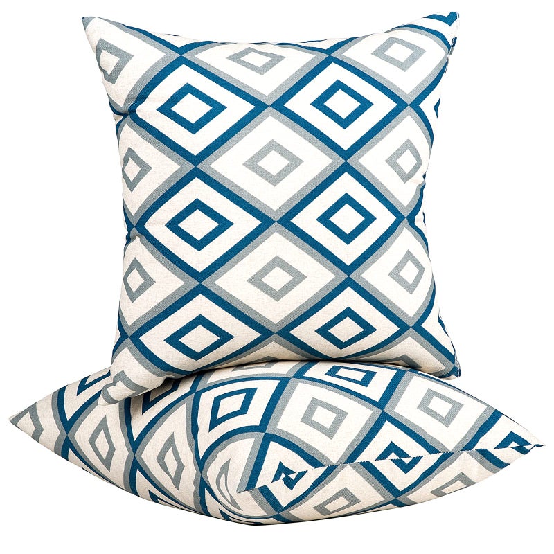 JMGBird Patio Pillows Outdoor Waterproof Set of 2 Outdoor Pillows with Inserts included1818 Inch Outdoor Pillow for Patio Furniture