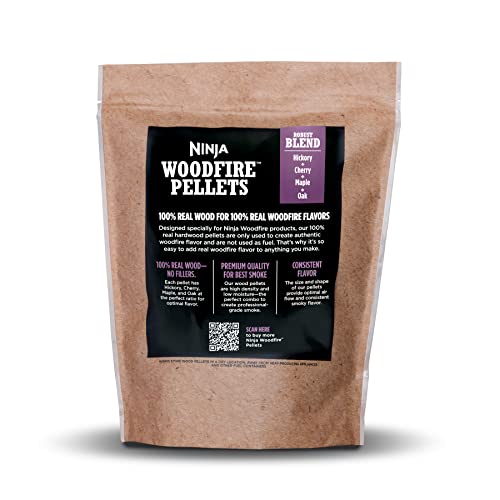 Ninja Woodfire Pellets Robust Blend 2lb Bag Up to 20 Cooking Sessions 100 Real Wood Pellets Only Compatible with Ninja Woodfire Grills Ovens Robust Blend XSKOP2R - Image 3