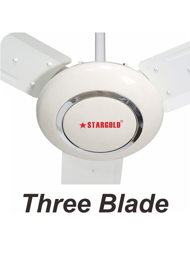 Stargold Electric Ceiling Fan 56 Inch 3 Blade Strong Air Breeze Double Ball Bearing - Image 2