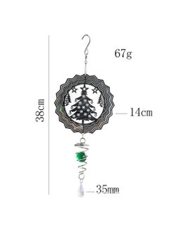 Christmas tree spiral ball wind chimes