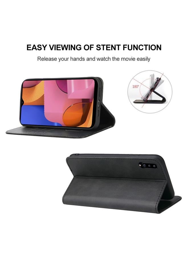 S-TOP Case For Samsung Galaxy A20s Magnetic Closure Leather Phone Case - Image 4