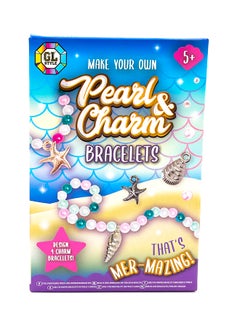 RMS Gl Myo Pearl And Charm Bracelet Kit – Diy Jewelry Making Set For Kids – Create 4 Unique Bracelets With Cha, Beads And Elastic Cord  - Image 3