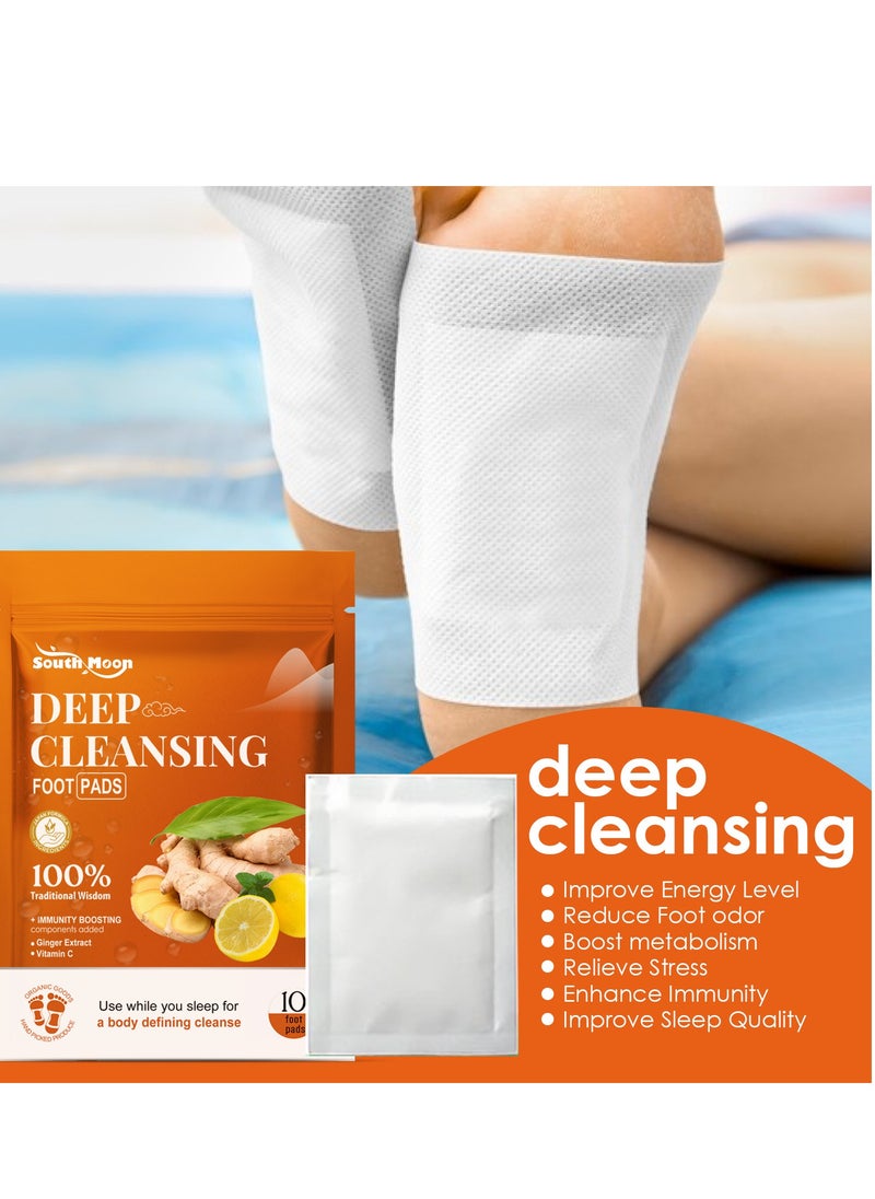 SOUTH MOON Foot Patches/Pads Deep Cleansing 100% Natural Organic Ginger  - Image 2