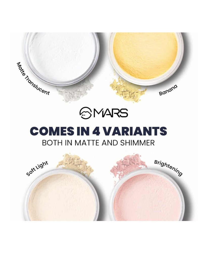 مارس بودرة سائبة من مارس تريند ستينج لجميع أنواع البشرة، بيج غير لامع، خفيفة الوزن وطويلة الأمد، بودرة فائقة النعومة لمكياج الوجه 8.0 جرام 04 مشرقة - Image 4