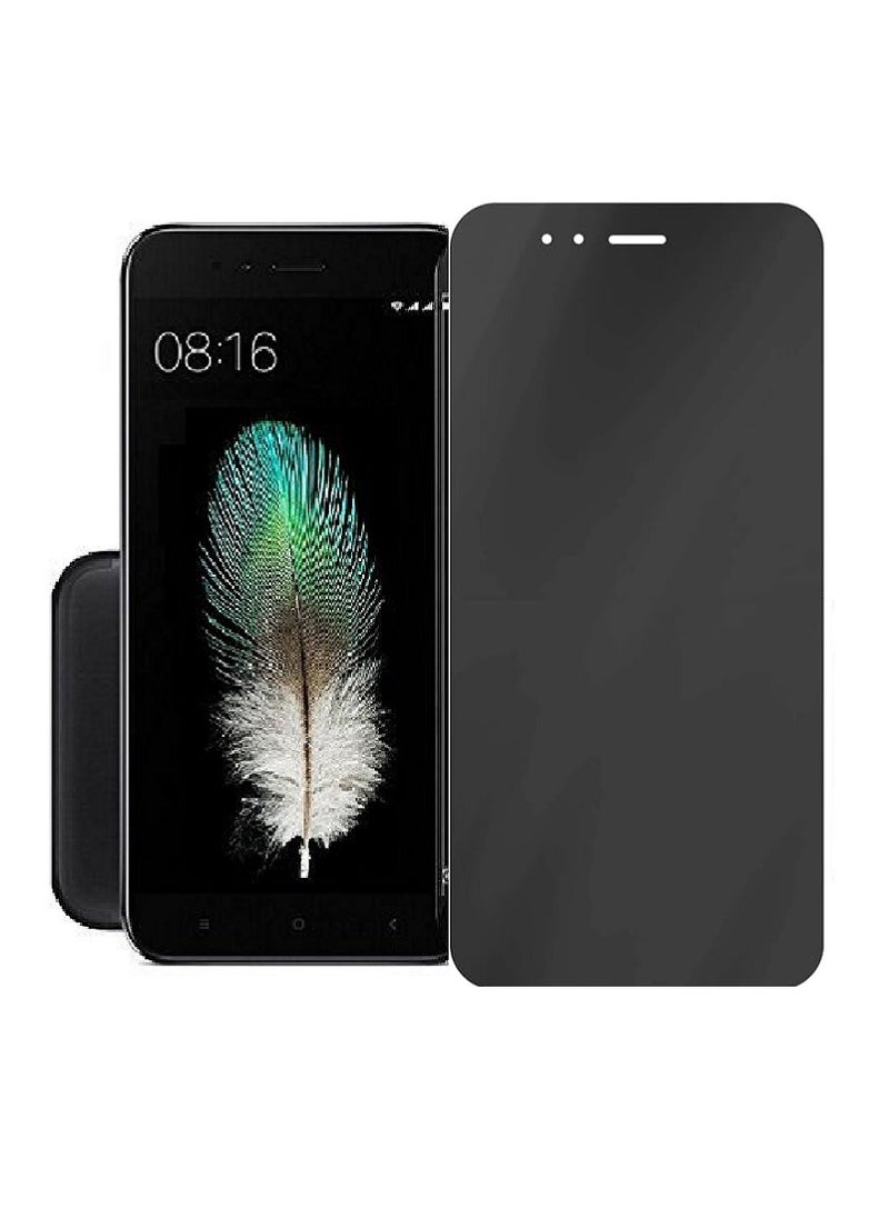 Super Tempered Glass Screen Protector Anti-Spy Privacy Designed For Xiaomi Mi A1 Full Screen Coverage And Bubble Free - Image 1