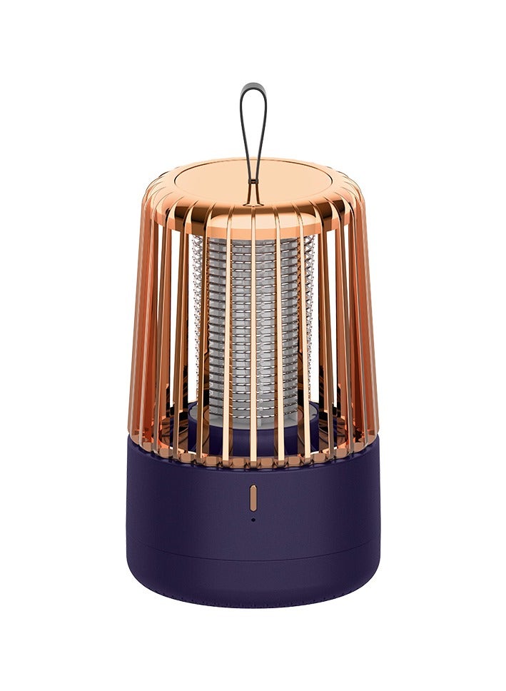 linkship Rechargeable Indoor Mosquito Zapper Lamp – 360° UV Insect Trap with Electric Shock & Night Light Mode, Tabletop or Hanging Design, Safe 395nm Light for Bedroom, Kitchen, and Outdoor Use - Image 1