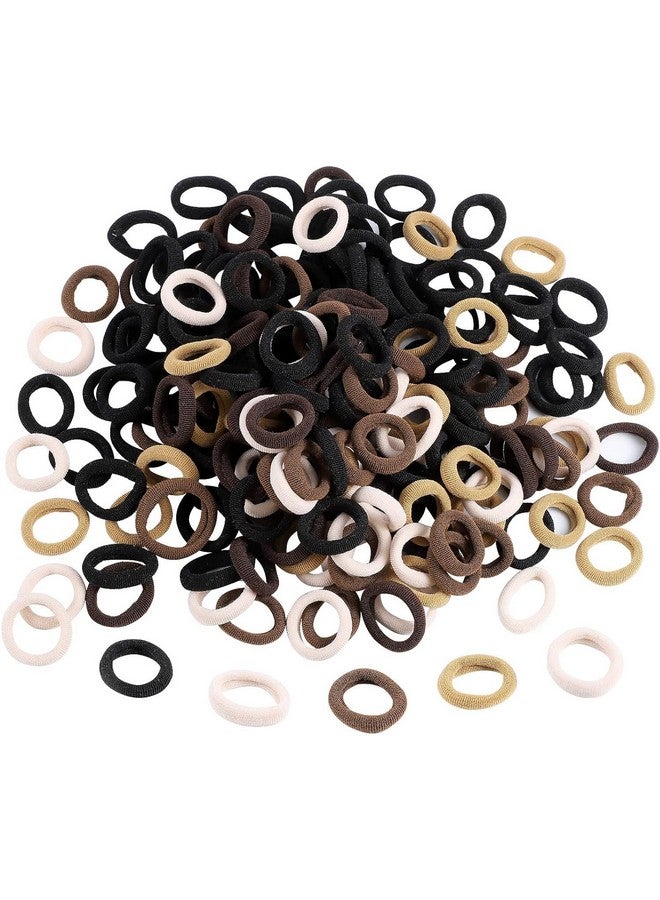 SUN Ring SUNRING Ponytail Holder Cotton Mini Hair Elastic Rubber| Stretchable Cotton Elastic Hair Rubber Bands for Kids, Girls & Women's (Pack of 100) (Pack of 100, Brown shade) - Image 2