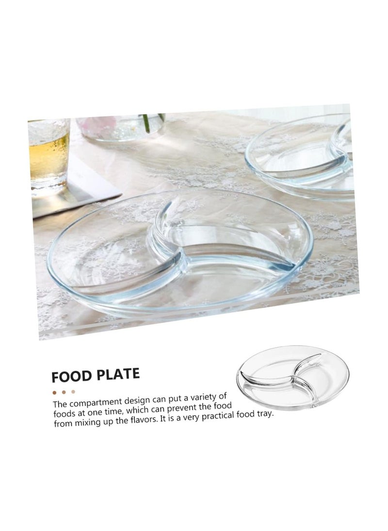 Generic Acrylic Snacks And Desserts Divided Serving Plate  3 Compartments  26cm  - Image 3