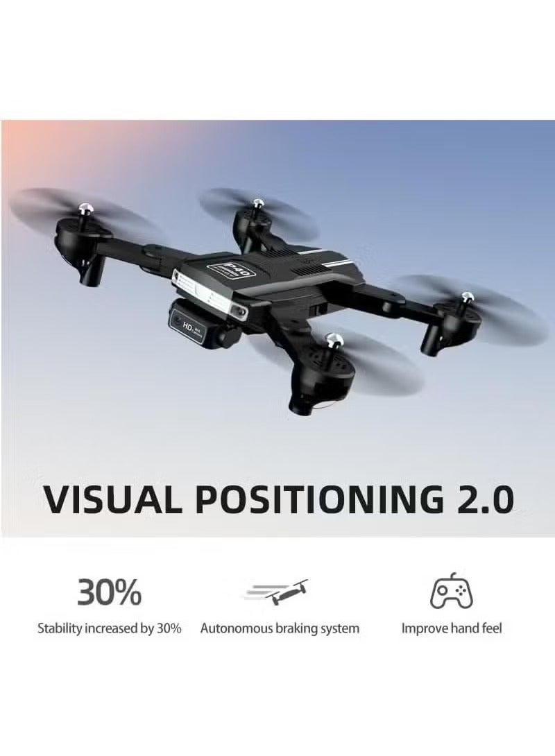 PIHOT P40 Drone with Dual Camera – Remote Camera Mode Adjustment, Visual Positioning System, 4K HD Aerial Photography, Foldable & Portable Design, Includes Travel Suitcase, Ideal for Vlogging, Aerial Shots, and Outdoor Exploration  - Image 4