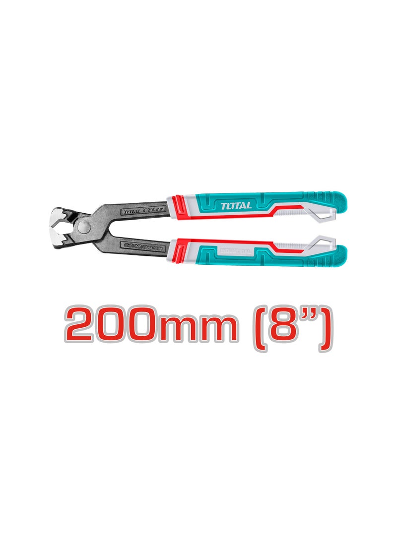 TOTAL Professional Rabbet Pliers, 8-Inch/200mm, Chrome-Vanadium Steel, Black-Oxide Finish, TPR Handle - Image 2