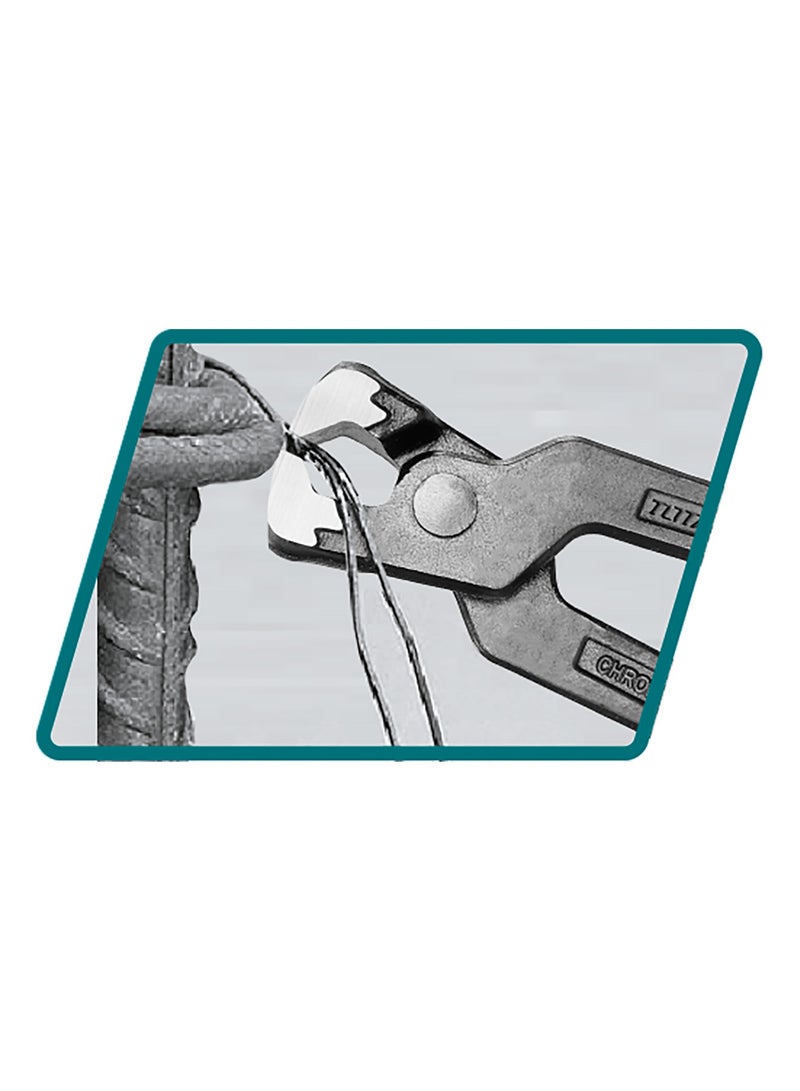 TOTAL Professional Rabbet Pliers, 8-Inch/200mm, Chrome-Vanadium Steel, Black-Oxide Finish, TPR Handle - Image 4