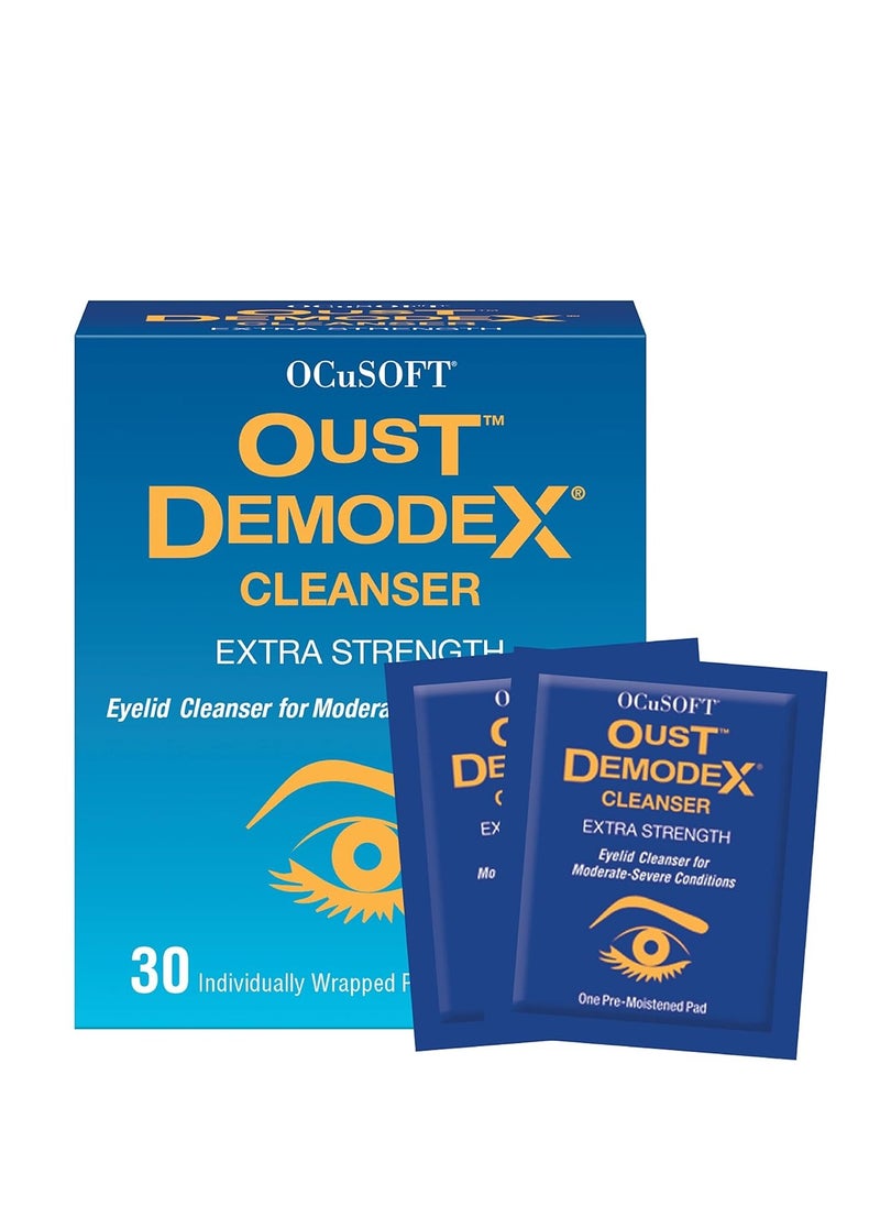 OCuSOFT - Oust Demodex Cleanser Pre-Moistened Pads 30ct - Image 1