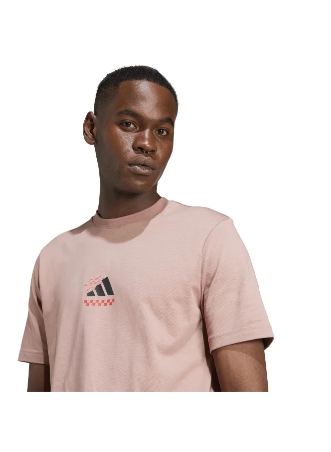 adidas تيشيرت رجالي برسومات أديداس لاونج بيتزا