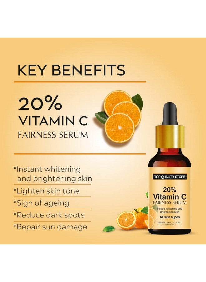 Top Quality Store Vitamin C Serum For Face From Recast, Pigmentation, Fairness-Anti-ageing-Anti-wrinkles-Acne-spots & Age-spots l Serum for Glowing Skin/Anti Dark Circle/Lighten Dark Spots/Repairing Damaged-30 ML - Image 2
