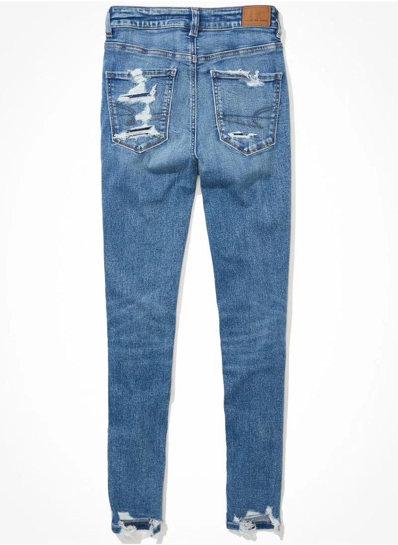 American Eagle Ripped High Waist Jeggings