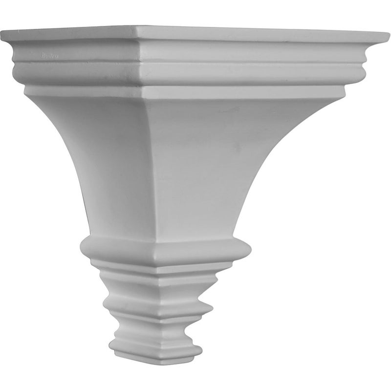 Ekena Millwork COR07X07X05TR 7 18Inch W x 5 18Inch D x 7 12Inch H Traditional Sconce Corbel