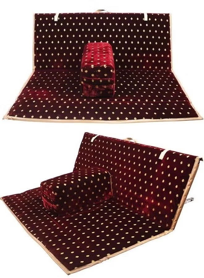 Foldable ground seat for camping and trips, 120X5X45cm - Image 1
