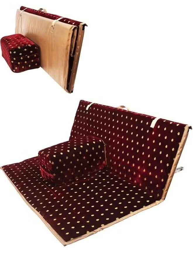 Foldable ground seat for camping and trips, 120X5X45cm - Image 3