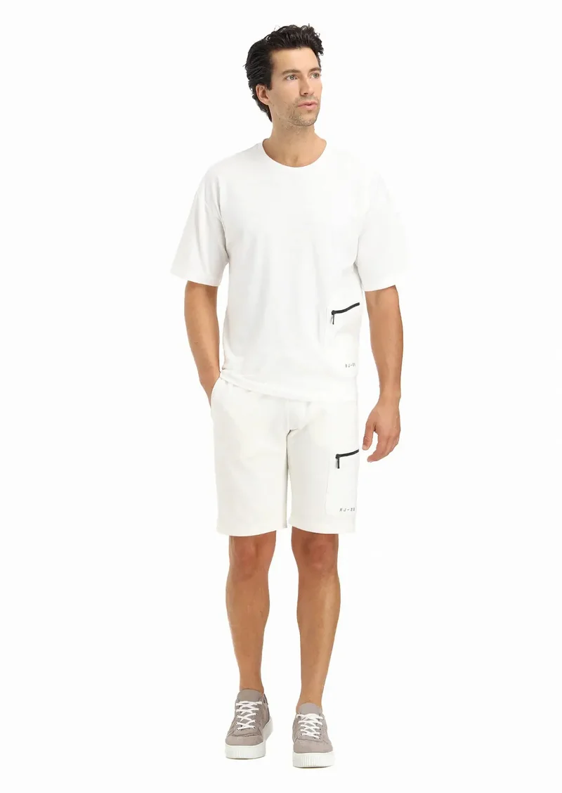 RAMSEY Ecru Crew Neck Plain Sweatshirt