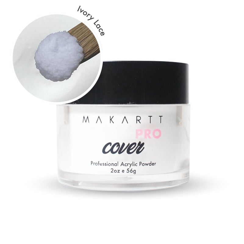 MakarttPro Acrylic Powder â€“ Durable, Long-Lasting, Easy-Apply Formula for Nail Extensions, Overlays, Sculpting & Nail Art â€“ 56g/2oz â€“ Ivory Lace, Perfect for Pros and At-Home Use - Image 2
