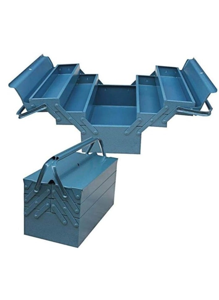 Midwest - Metal Tool Box 21" Blue Color 5Tray - Image 1