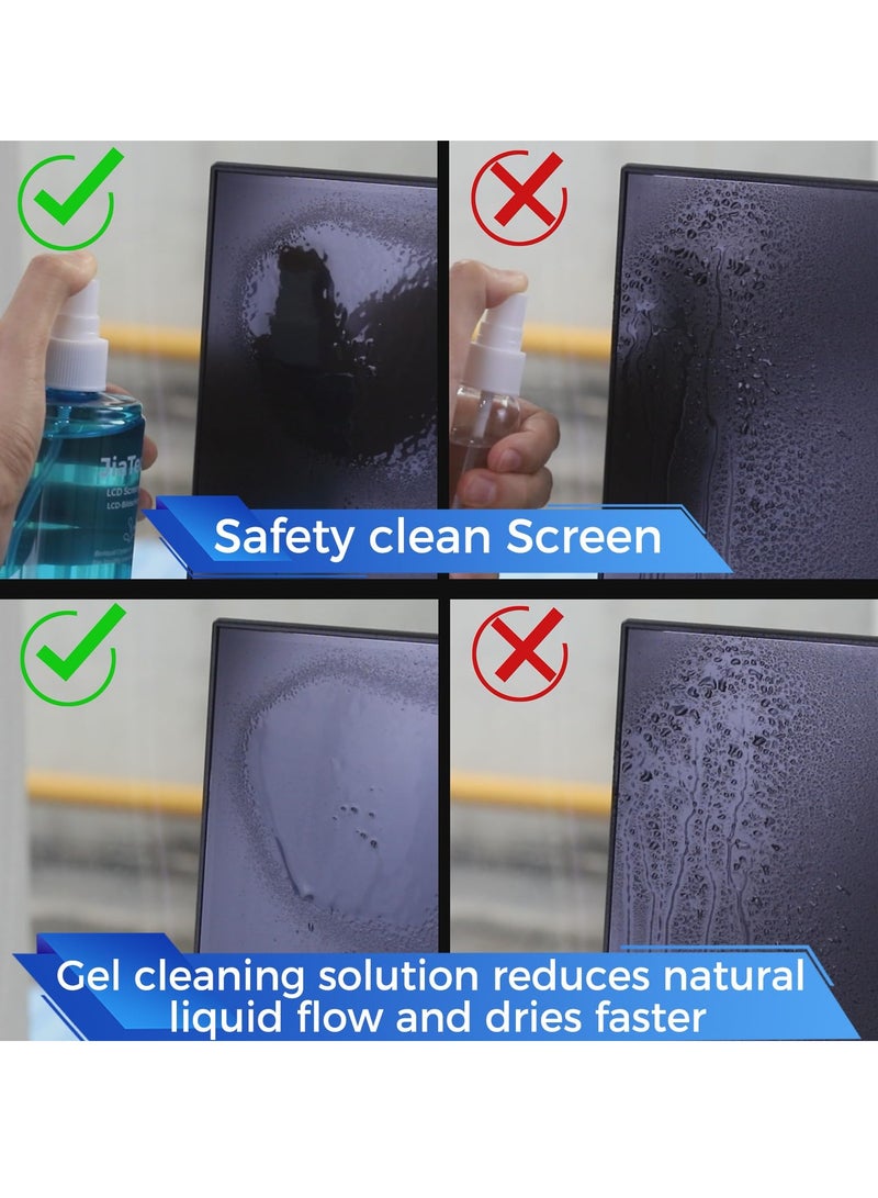 KASTWAVE Premium Screen Cleaner Kit  Non-Drip Spray for TVs, Computers, Phones & Tablets (200ml/6.7oz) with Microfiber Cloth - Image 3