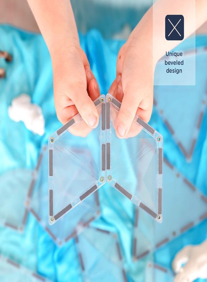 CONNETIX Magnetic Tiles Clear Shape Expansion Pack, 24 Pieces - Image 4