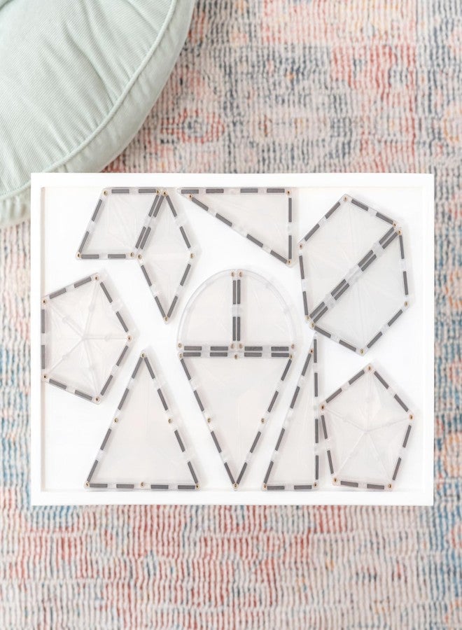 CONNETIX Magnetic Tiles Clear Shape Expansion Pack, 24 Pieces - Image 5