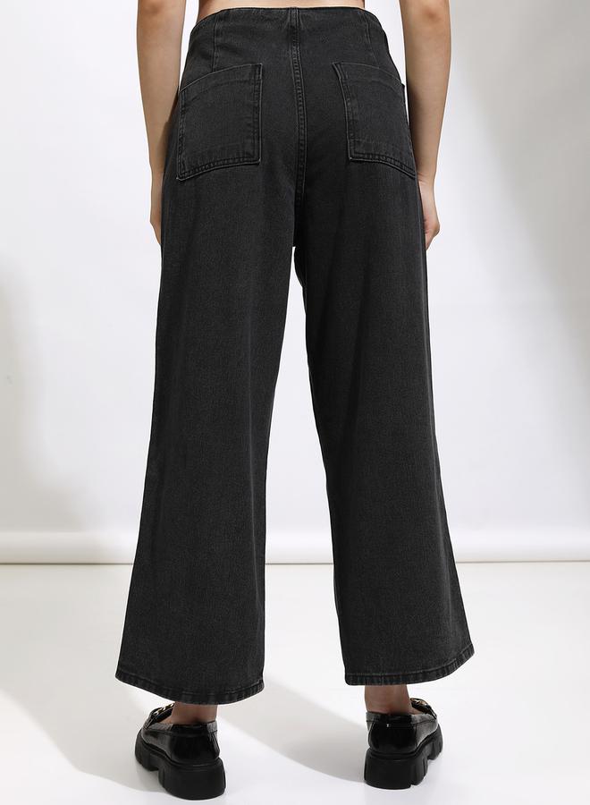 Tokyo Talkies Low-Rise Straight Fit Cotton Jeans - Image 3