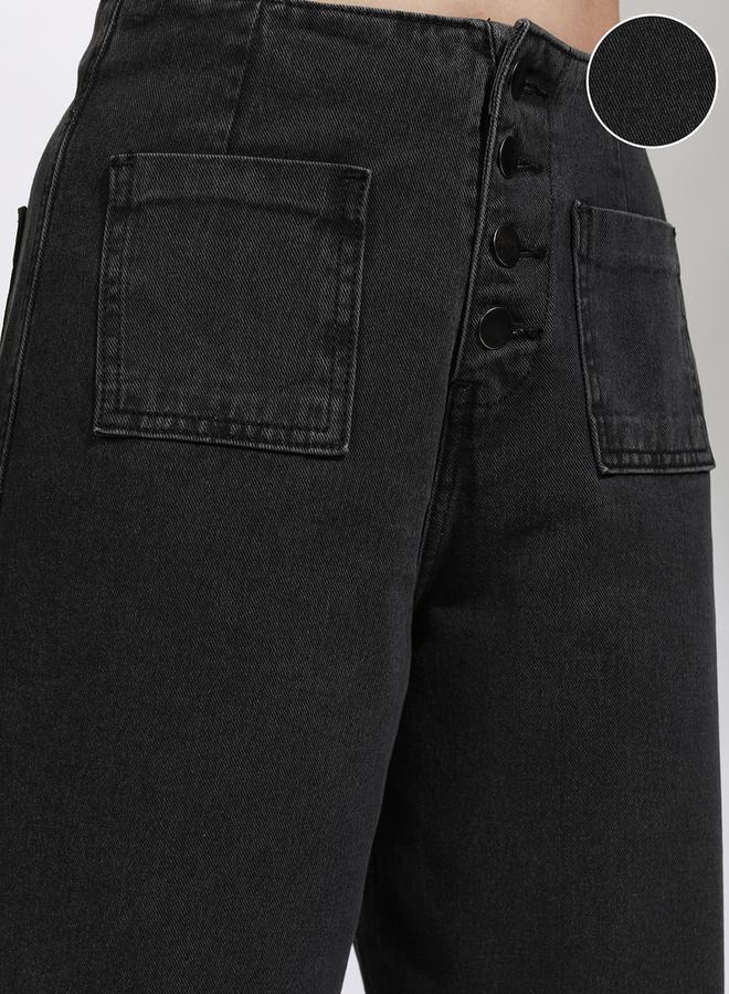 Tokyo Talkies Low-Rise Straight Fit Cotton Jeans - Image 5