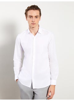 Slim Fit Long Sleeve Men's Shirt