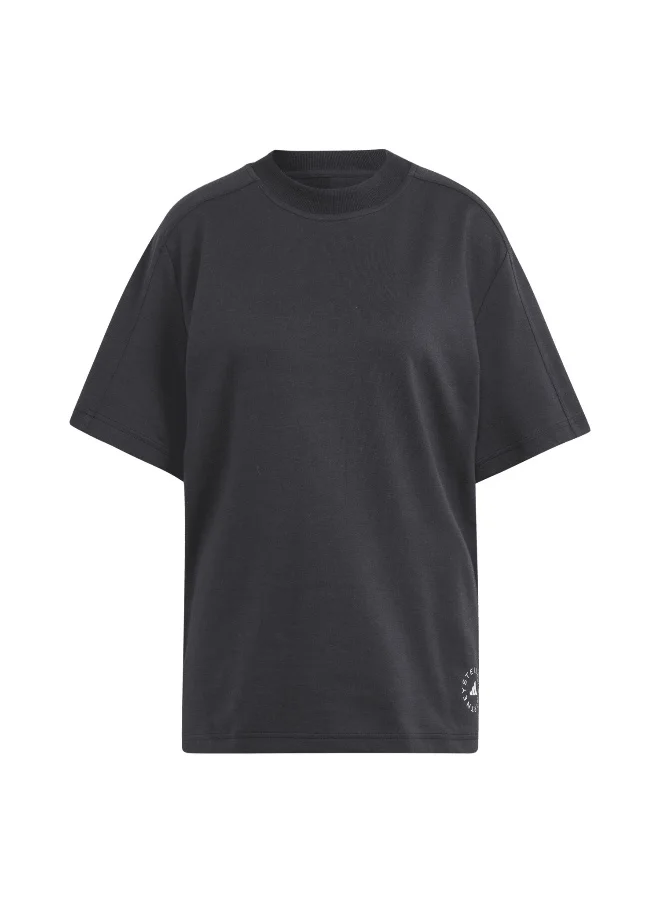 Adidas Adidas Asmc Logo Tee Black Training T-Shirts For Women Xs