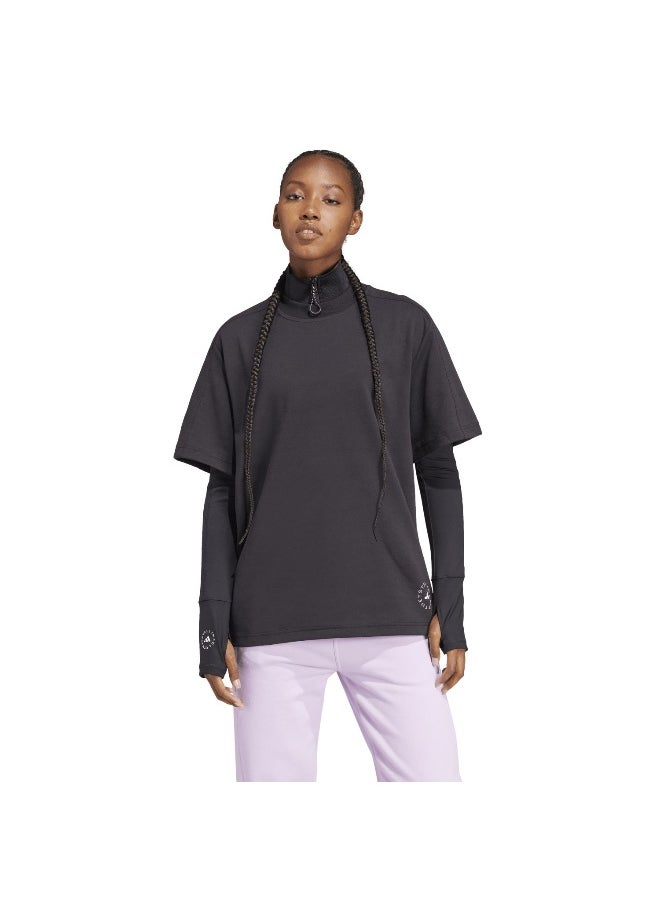 Adidas Adidas Asmc Logo Tee Black Training T-Shirts For Women Xs  - Image 3