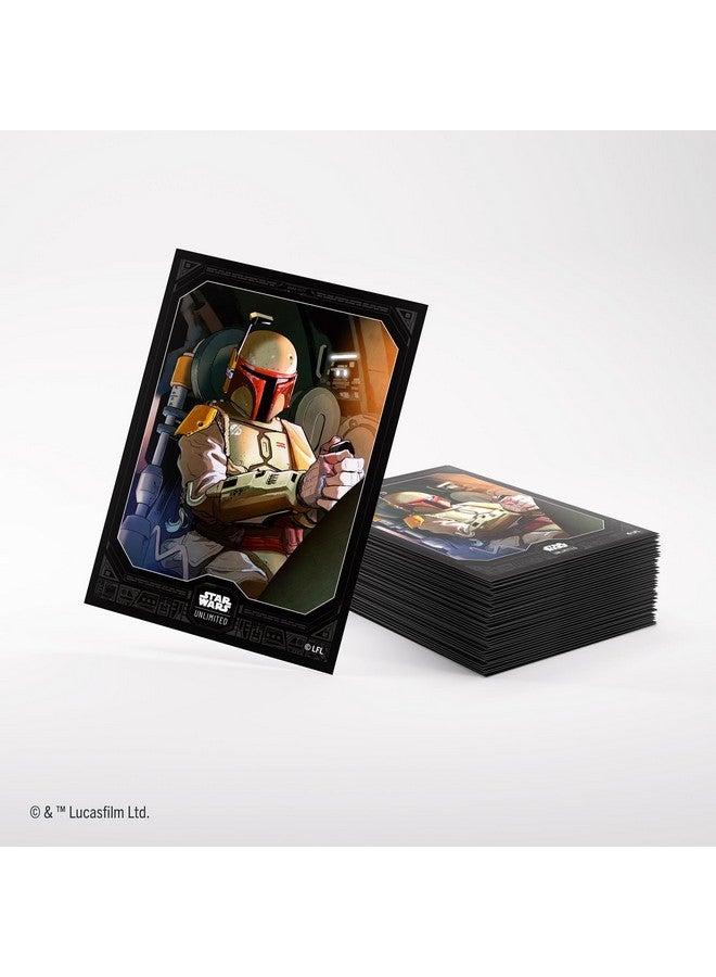 Gamegenic أكمام فن بوبا فيت من ستار وورز غير محدودة - حزمة مرخصة رسمياً تحتوي على 60 كم فن و 1 كم شفاف، حجم مُحسّن لألعاب ستار وورز غير محدودة وألعاب TCG و LCG الأخرى، مصنوعة بواسطة جيمجينيك. - Image 2