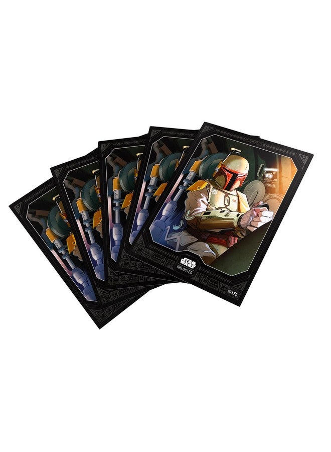 Gamegenic أكمام فن بوبا فيت من ستار وورز غير محدودة - حزمة مرخصة رسمياً تحتوي على 60 كم فن و 1 كم شفاف، حجم مُحسّن لألعاب ستار وورز غير محدودة وألعاب TCG و LCG الأخرى، مصنوعة بواسطة جيمجينيك. - Image 1