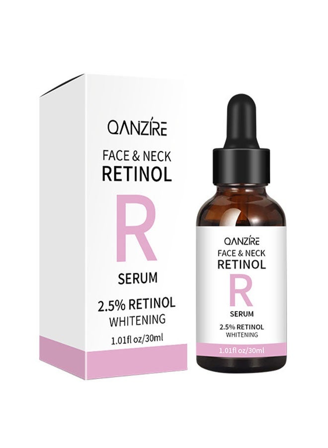  كانزير سيروم الوجه والرقبة بالريتينول، 2.5% ريتينول لتفتيح البشرة، يقلل التجاعيد، البقع العمرية، وعلامات ما بعد حب الشباب. يحفز الكولاجين، يشد البشرة، مضاد للشيخوخة مع حمض الهيالورونيك ونياسيناميد (30 مل) - Image 1